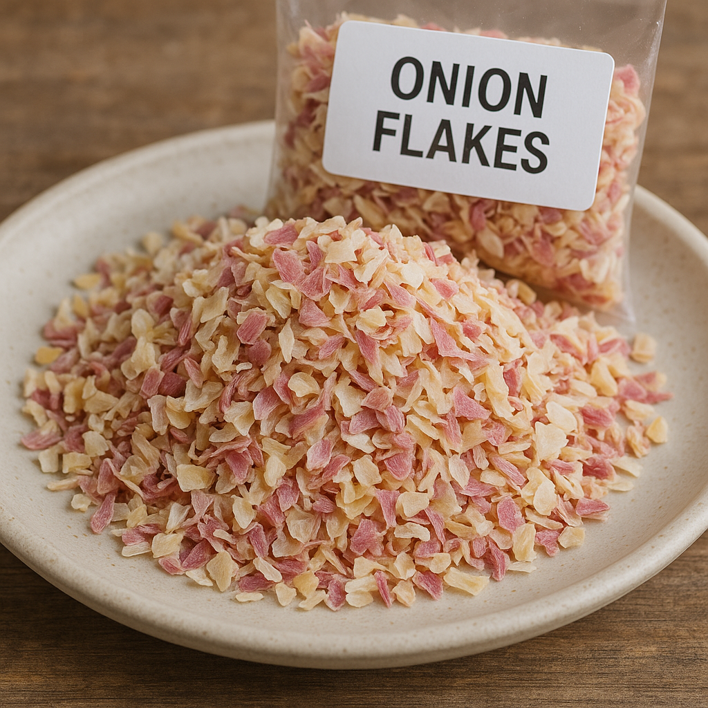 Onion flakes