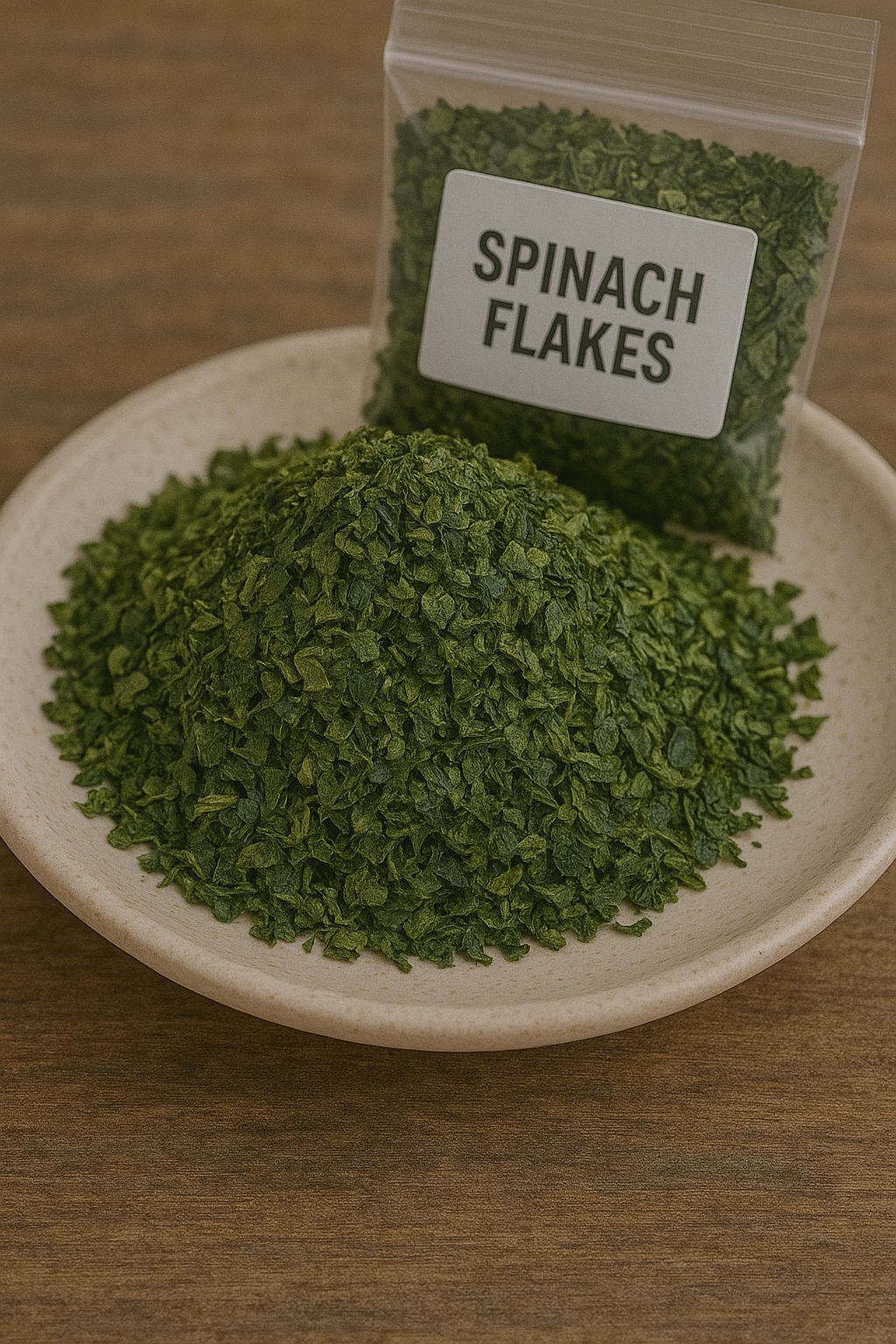 Spinach flakes